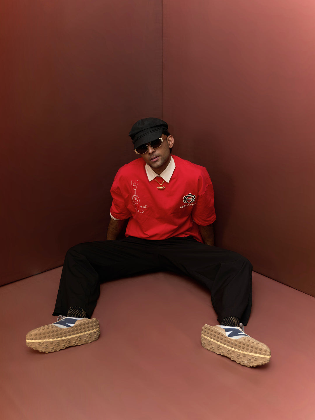 TRUTH ON RED HEAVYWEIGHT T-SHIRT