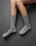 RIBBED STONE CREW SOCKS